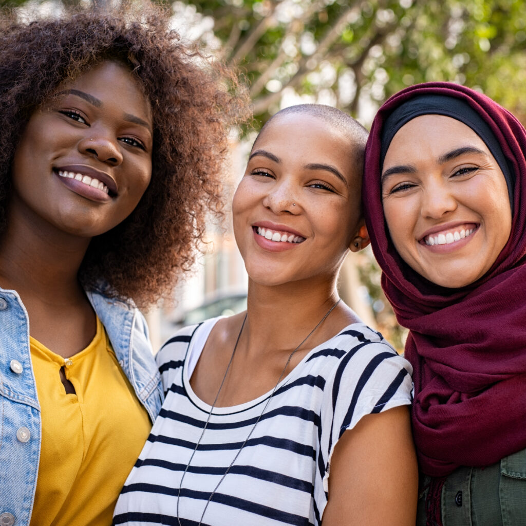 group of women smiling